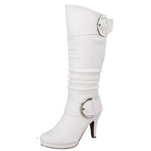 Top Moda Women's Knee High Round Toe Boots